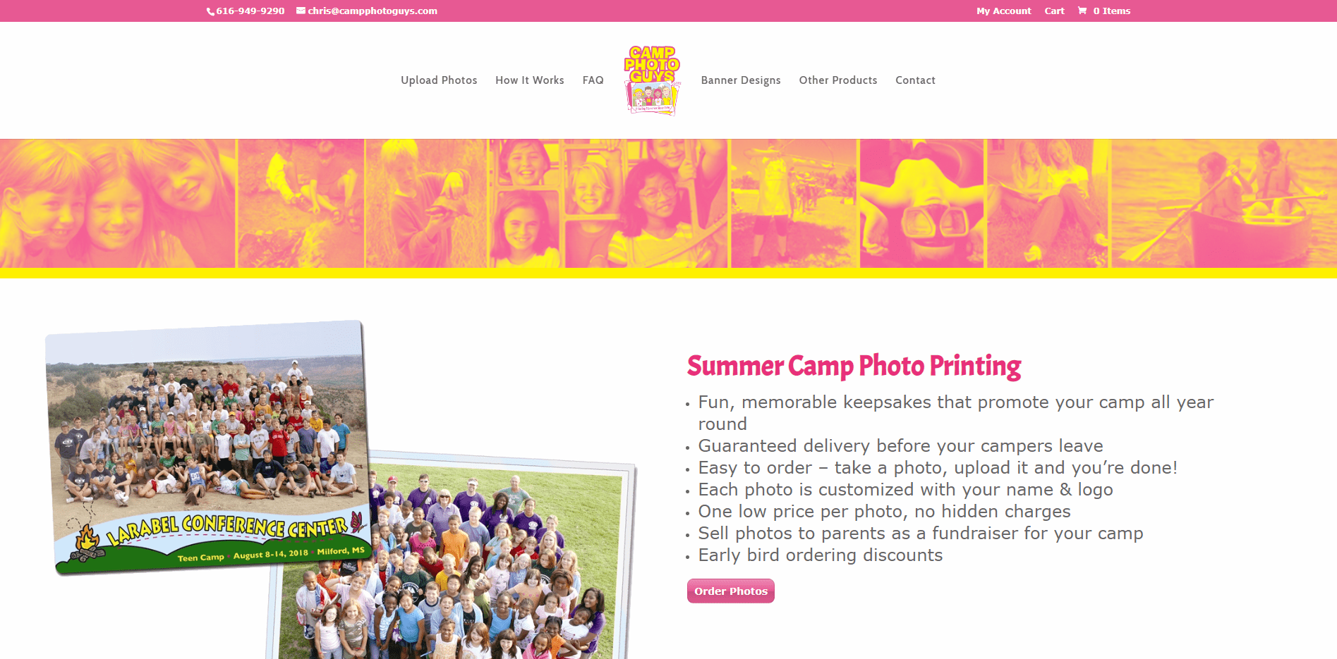 Camp Photo Guys - Small Business Website by Purple Gen