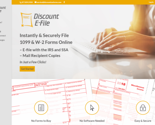 Discount Efile - Small Business Website by Purple Gen