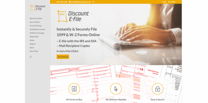 Discount Efile - Small Business Website by Purple Gen