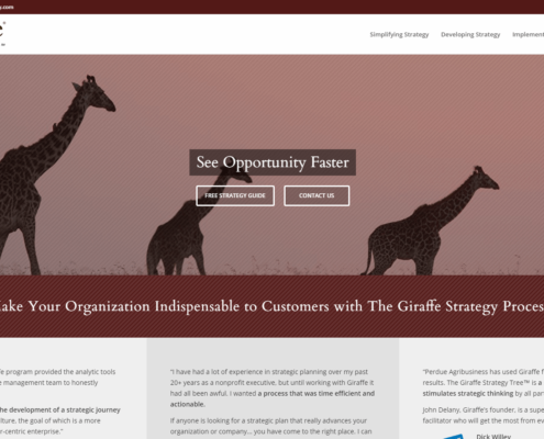 Giraffe Strategy - Small Business Website Content by Purple Gen