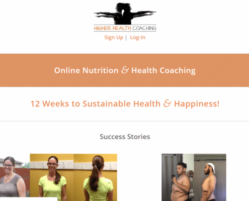 Higher Health Coaching - Small Business Website by Purple Gen