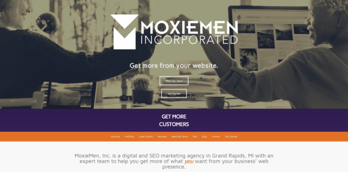 MoxieMen Incorporated - Small Business Website by Purple Gen