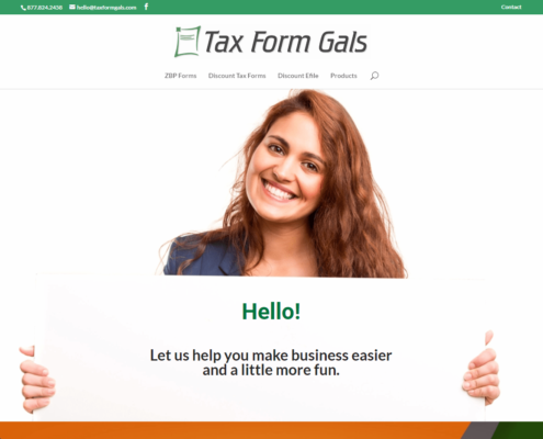 Tax Form Gals - Small Business Website by Purple Gen