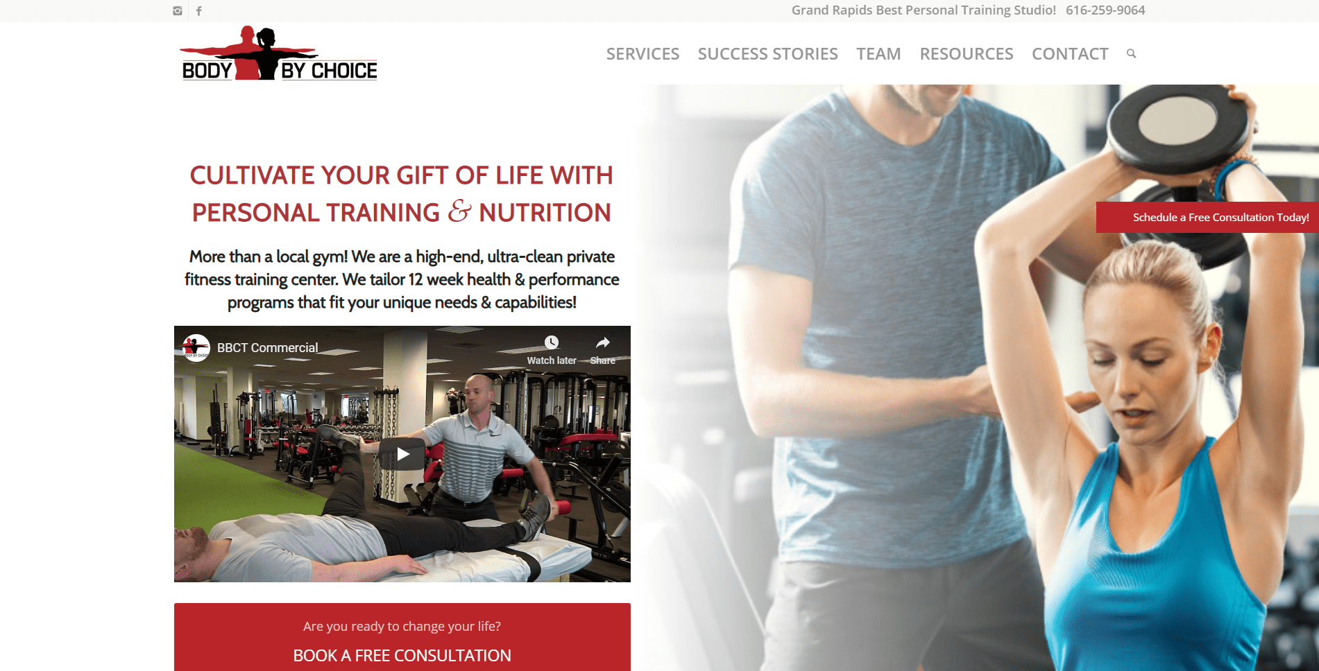 Body by Choice Training Website Design and Marketing by Purple Gen - Purple-Gen.com