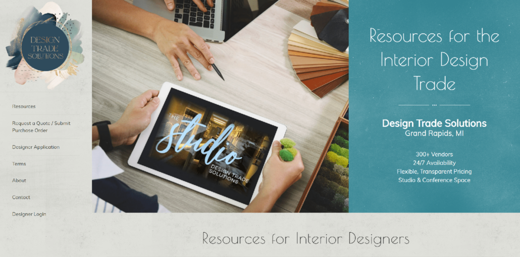 Website Design for Design Trade Solutions - Purple-Gen.com