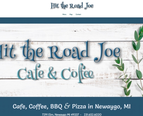 Hit the Road Joe Cafe Website Design by Purple Gen - Purple-Gen.com