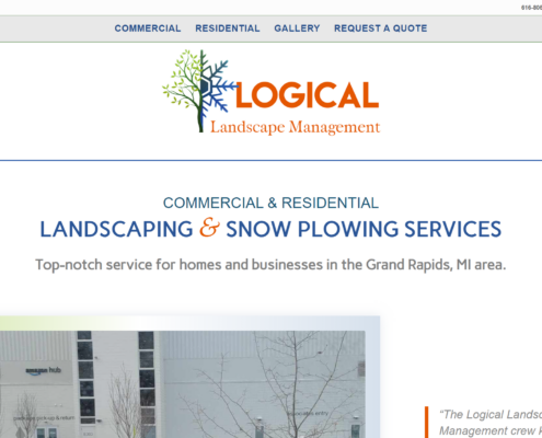 Logical Landscape Management Website Design by Purple Gen - Purple-Gen.com