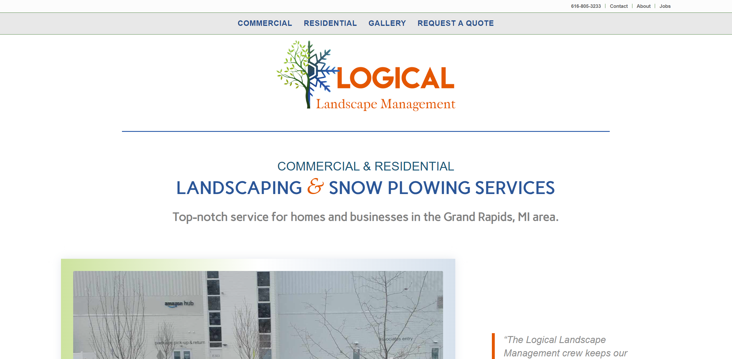 Logical Landscape Management Website Design by Purple Gen - Purple-Gen.com