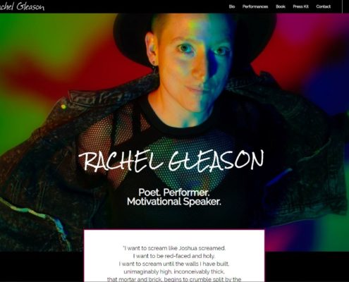 Rachel Gleason Website Design by Purple Gen - Purple-Gen.com