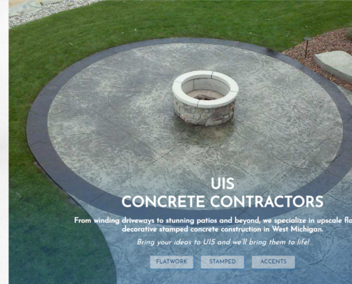 UIS Concrete Website Design and Content Creation by Purple Gen - Purple-Gen.com