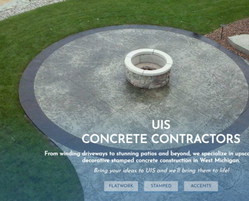UIS Concrete Website Design and Content Creation by Purple Gen - Purple-Gen.com