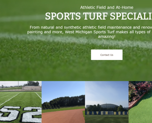 West MI Sports Turf Website Design by Purple Gen - Purple-Gen.com